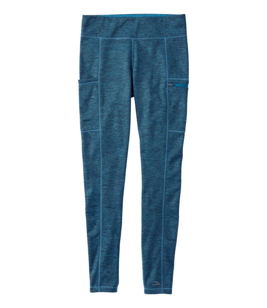 Women's PrimaLoft ThermaStretch Fleece Pocket Tights, Mid-Rise