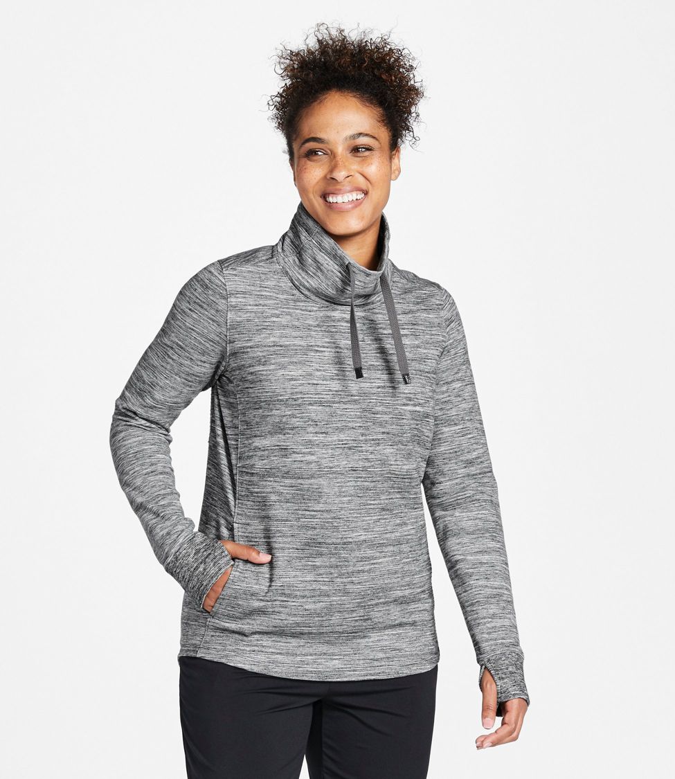 Women's L.L.Bean Cozy Mixed-Knit Pullover, Marled at L.L. Bean