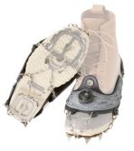  Crampons for Hiking Boots - 19 Non-Slip Spikes for Hiking -  Fits Size 5-8 - Hiking Spikes for Boots and Shoes – Best for Snow and Ice -  Men and