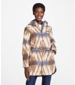 Women's Mountain Pile Fleece Coat, Stripe
