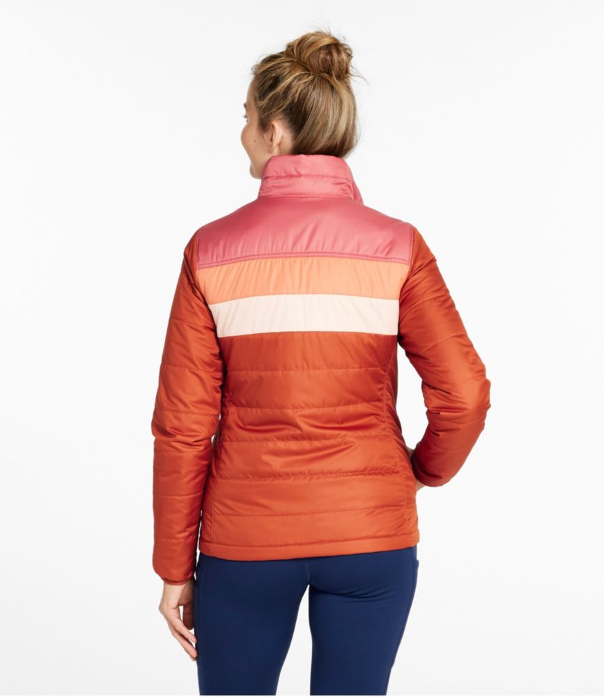 Women's Mountain Classic Puffer Jacket, Colorblock, Marine Blue/Natural, small image number 3