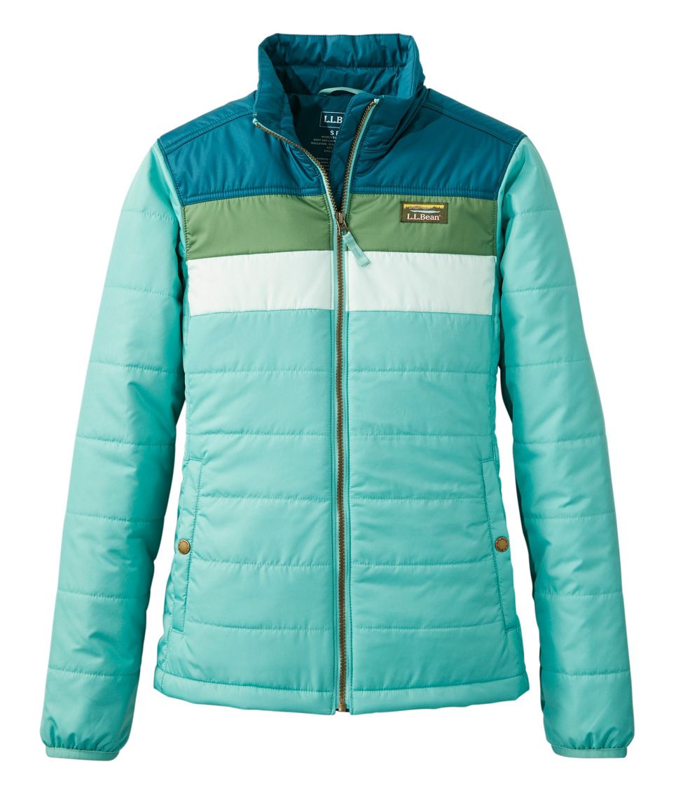 Women's Mountain Classic Puffer Jacket, Colorblock at L.L. Bean