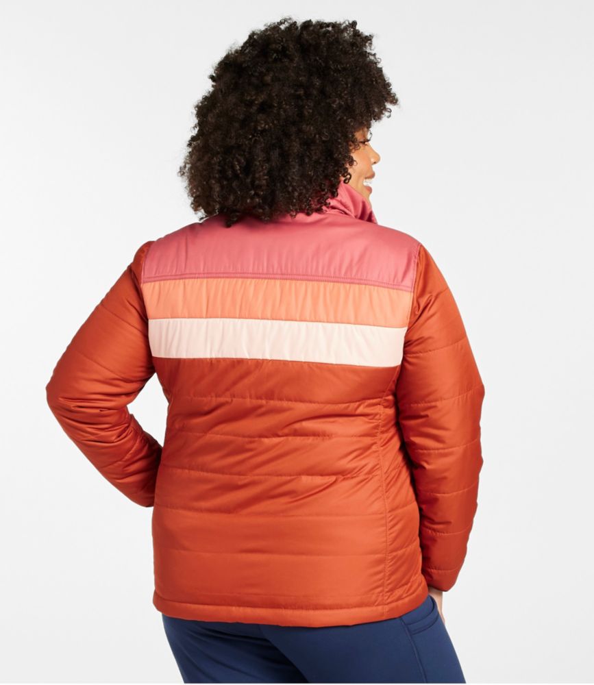 Women's Mountain Classic Puffer Jacket, Colorblock, Dusty Periwinkle/Dark Twilight Blue, small image number 3