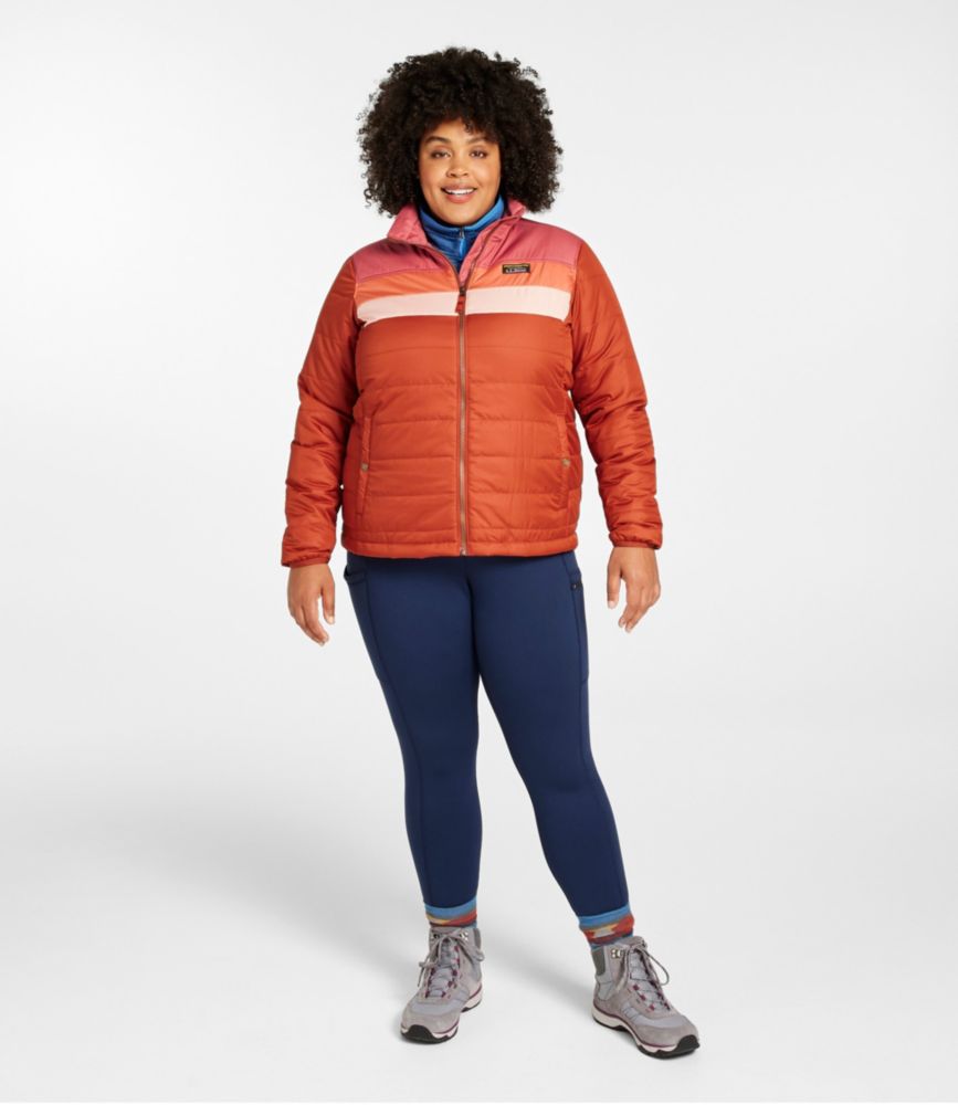 Women's Mountain Classic Puffer Jacket, Colorblock, Marine Blue/Natural, small image number 4