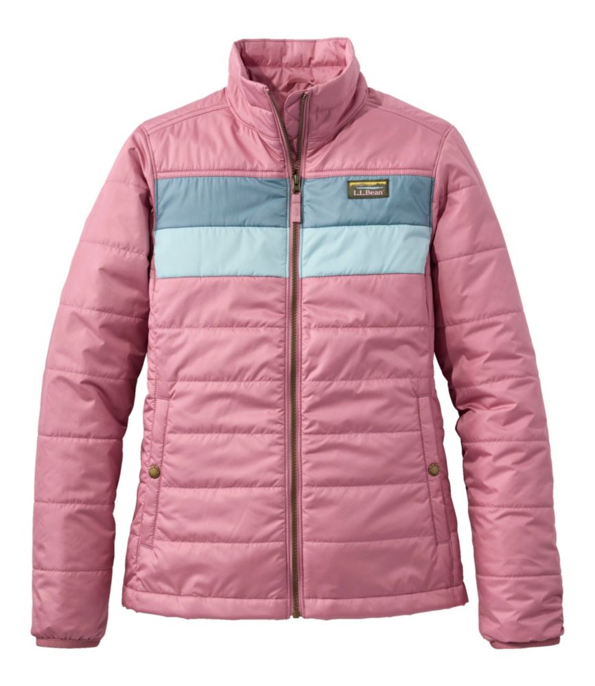 Women's Mountain Classic Puffer Jacket, Colorblock, Washed Orchid/Forest Gray, small image number 1