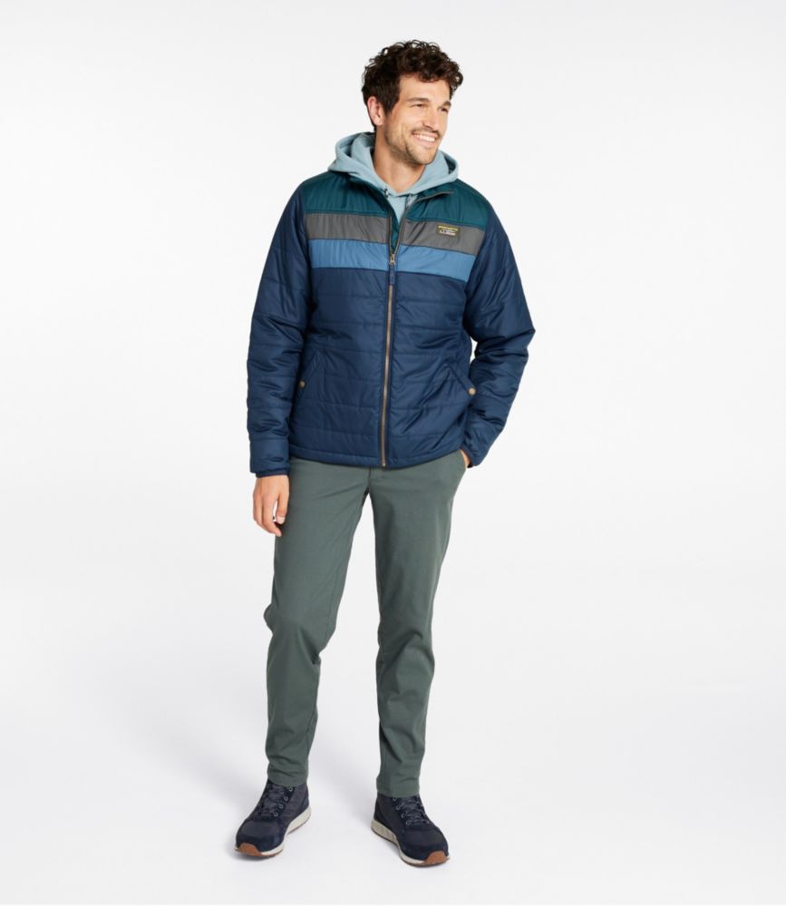 Men's Mountain Classic Puffer Jacket, Colorblock, Nautical Navy/Deep Admiral Blue, small image number 4