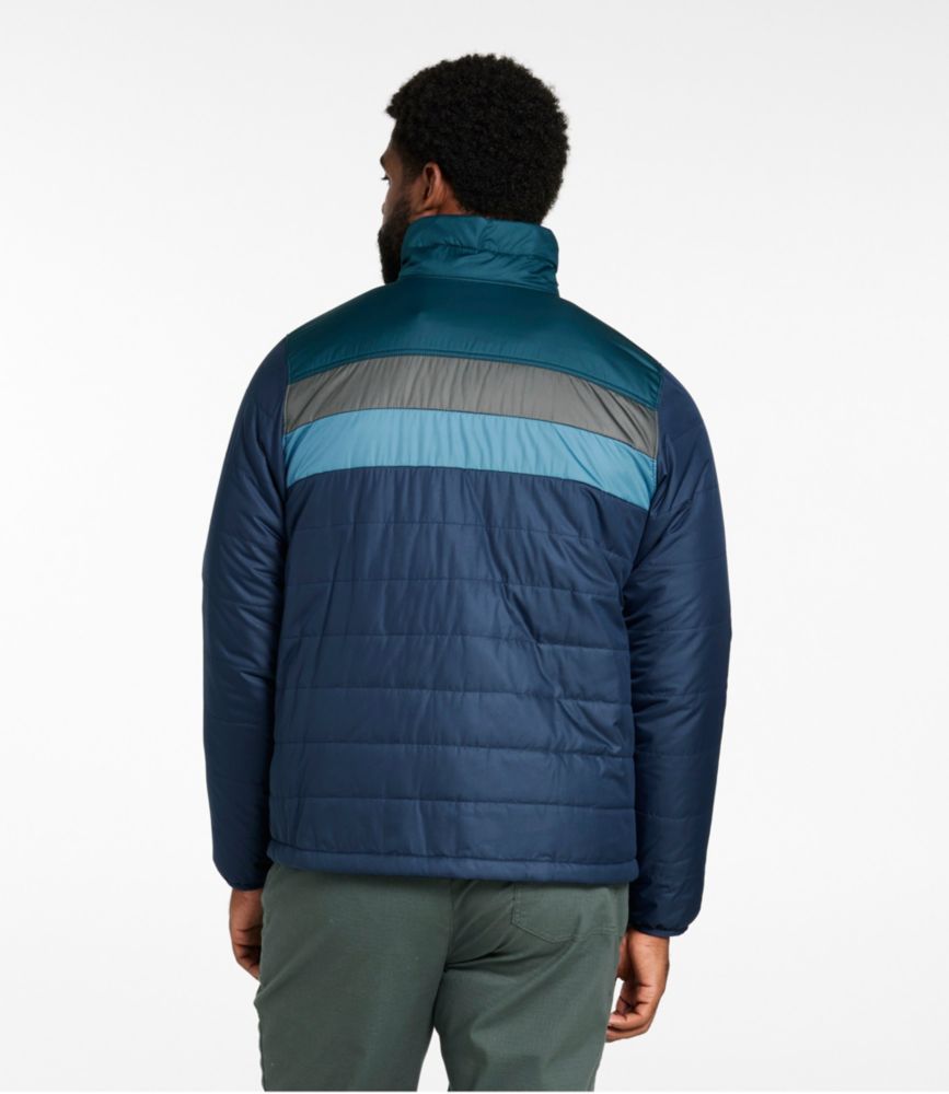 Men's Mountain Classic Puffer Jacket, Colorblock, Evergreen/Iron, small image number 7