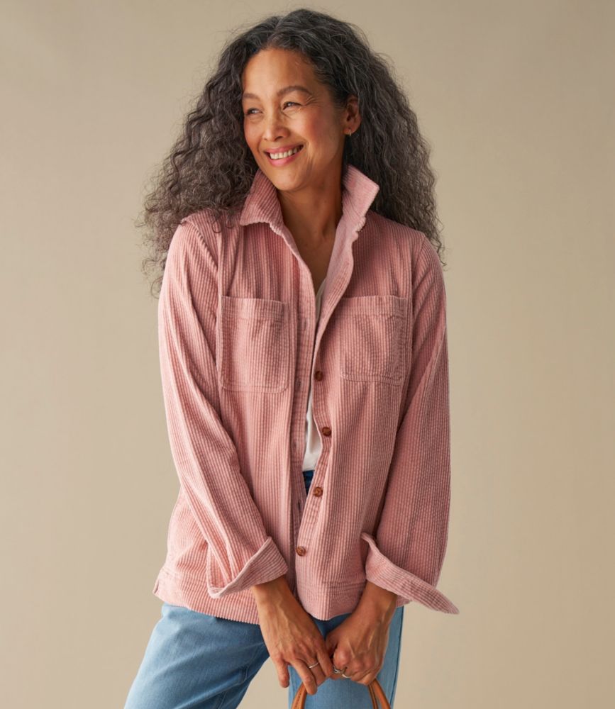Women's Comfort Corduroy Relaxed Shirt, Carbon Navy, small image number 6