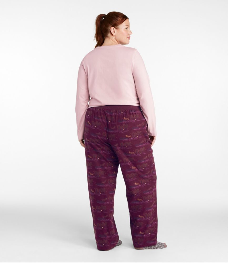 Women's L.L.Bean Camp PJ Set, Bright Navy Winter Toile, small image number 3