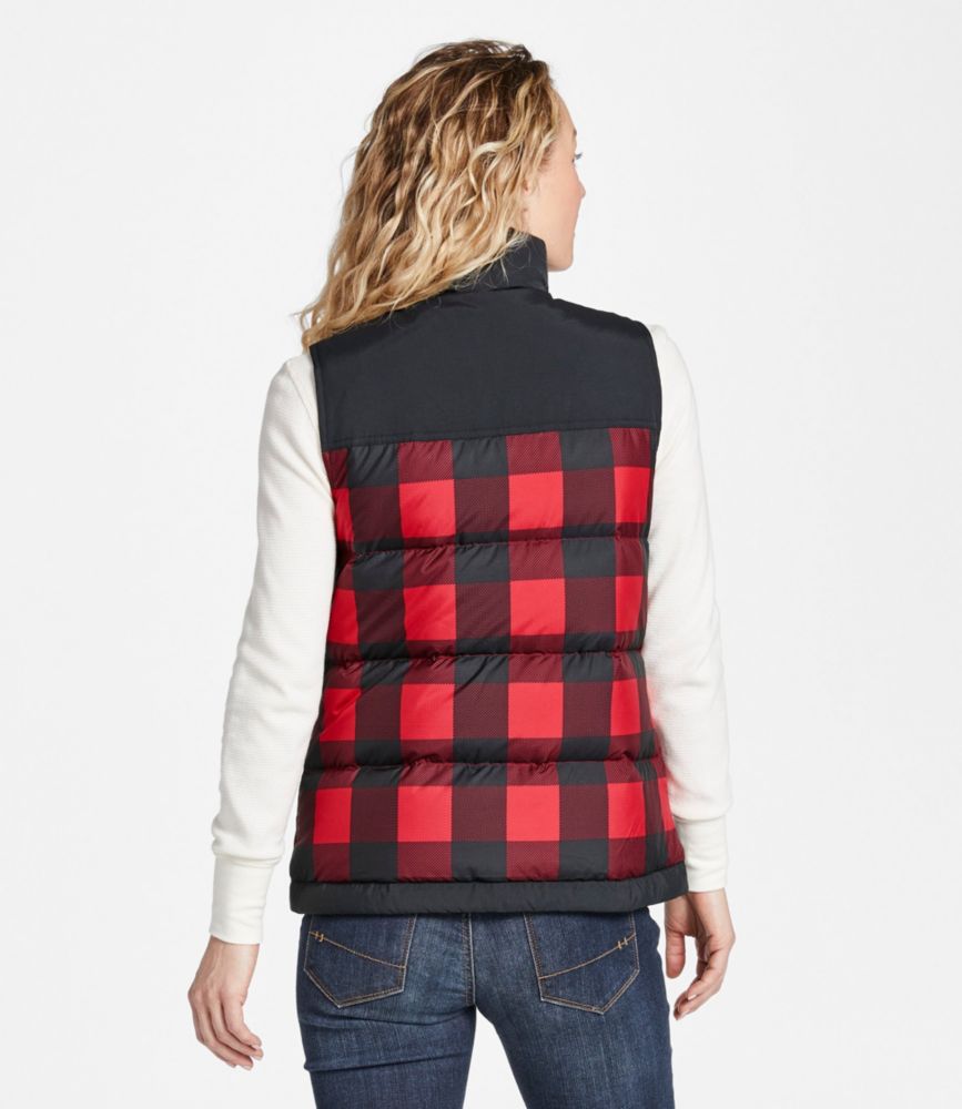 Women's Mountain Classic Down Vest, Print, Rich Red Buffalo Plaid, small image number 3