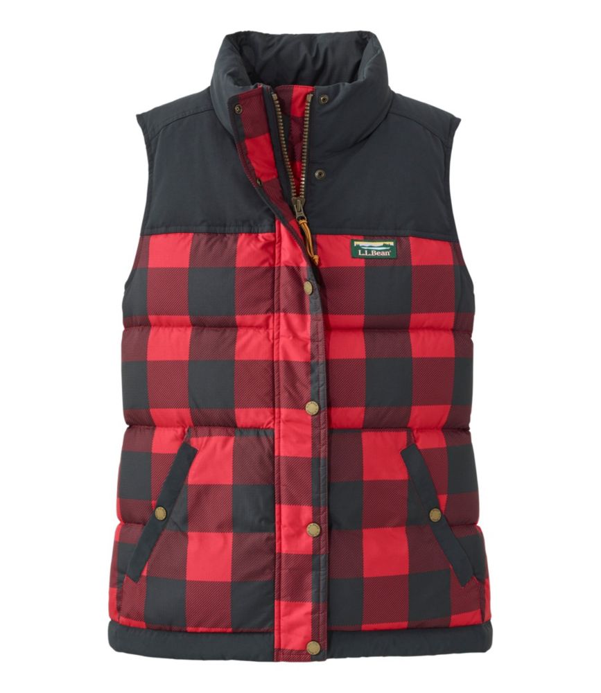 Women's Mountain Classic Down Vest, Print, Rich Red Buffalo Plaid, small image number 1