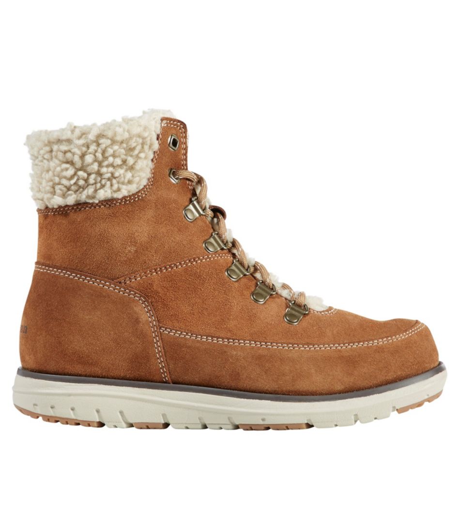 Women's Mountain Lodge Boots, Sherpa Insulated Lace-Up | Casual at L.L.Bean