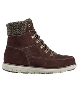 Women's Mountain Lodge Boots, Sherpa Insulated Lace-Up