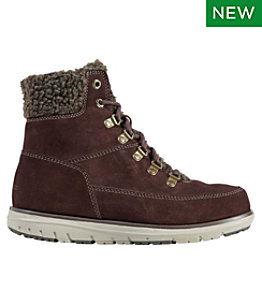 Women's Mountain Lodge Boots, Sherpa Insulated Lace-Up