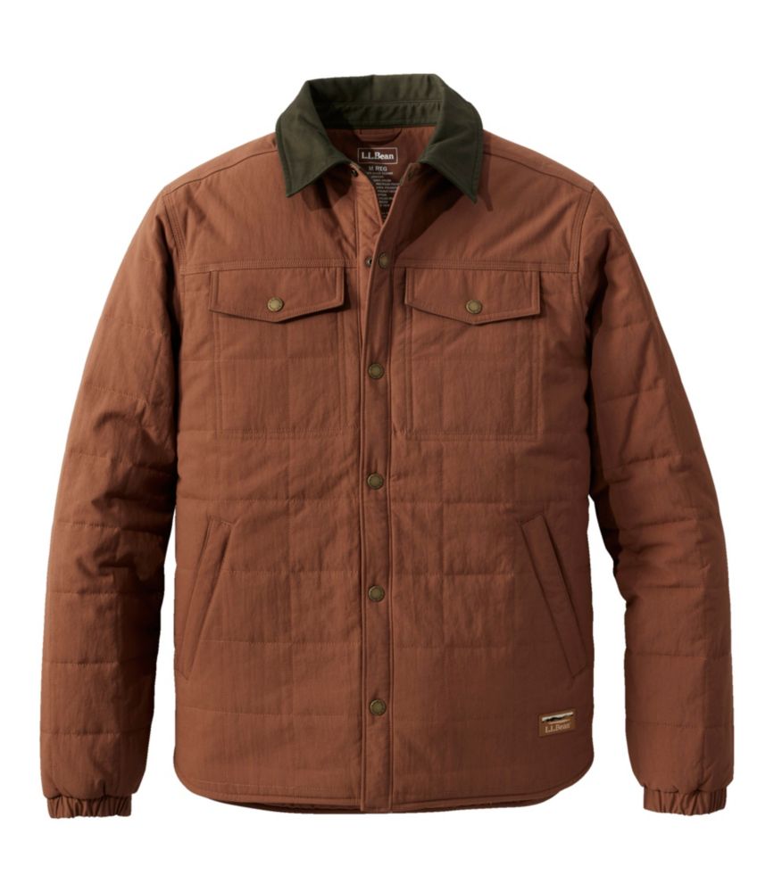 Men's Insulated Utility Shirt Jacket, Dark Barley, small image number 1