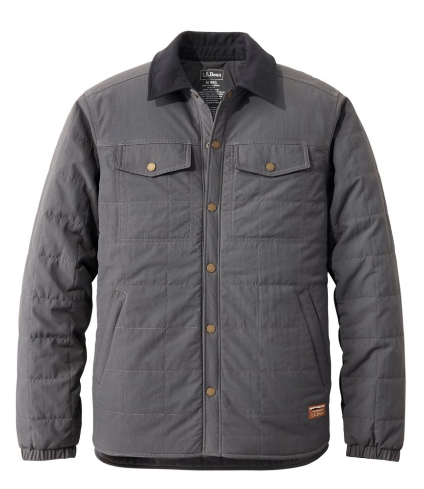 Men's Insulated Utility Shirt Jacket, Alloy Gray, small image number 1