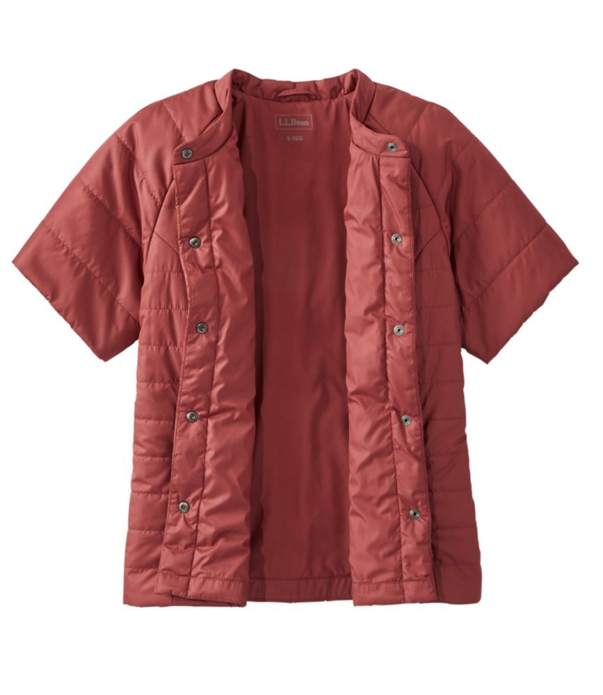 Women's Collarless Short Sleeve Puffer, , small image number 4
