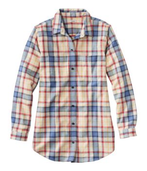 Women's Scotch Plaid Flannel Shirt, Tunic