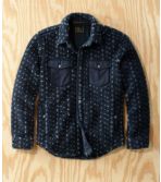 Men's L.L.Bean x Todd Snyder Hi-Pile Sherpa Shirt Jacket, Snap-Front, Pattern