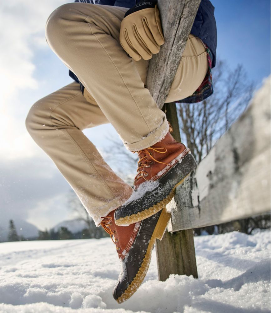 Men's Bean Boots, 8" Shearling-Lined Insulated
