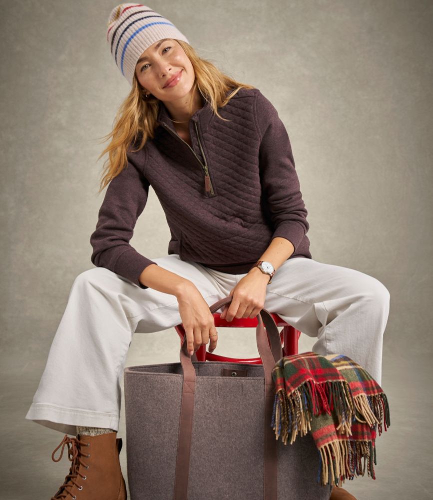 Women's Quilted Quarter-Zip Pullover