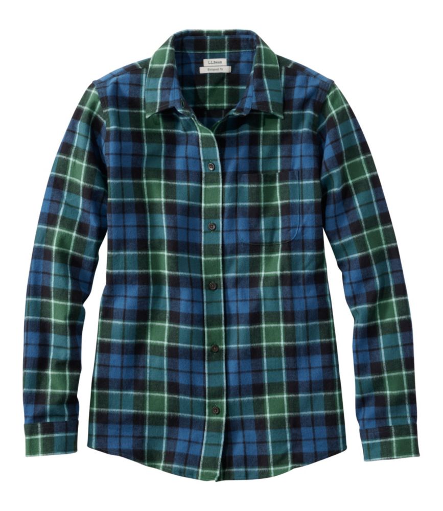 Women's Scotch Plaid Flannel Shirt, Relaxed