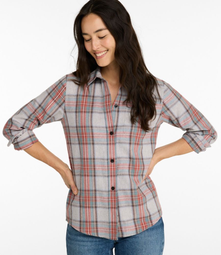Women's Scotch Plaid Flannel Shirt, Relaxed