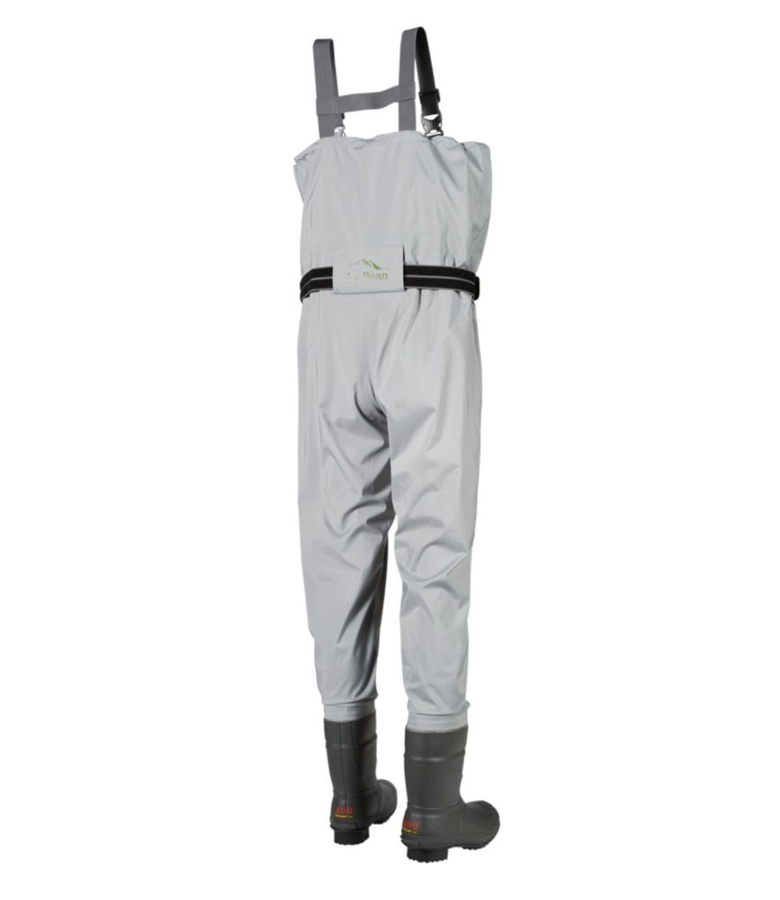 Men's Double L Stretch Boot Foot Waders with Super Seam, Graystone, small image number 2