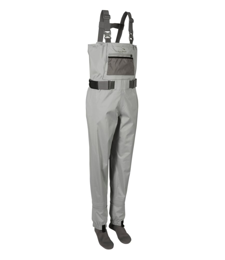 Women's Double L Stretch Stockingfoot Waders, Graystone, small image number 1