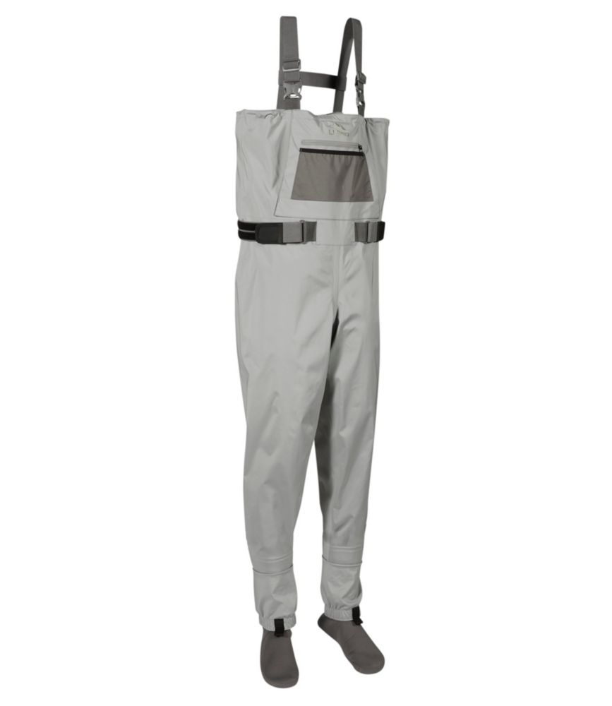 Men's Double L Stretch Stockingfoot Waders, Graystone, small image number 1