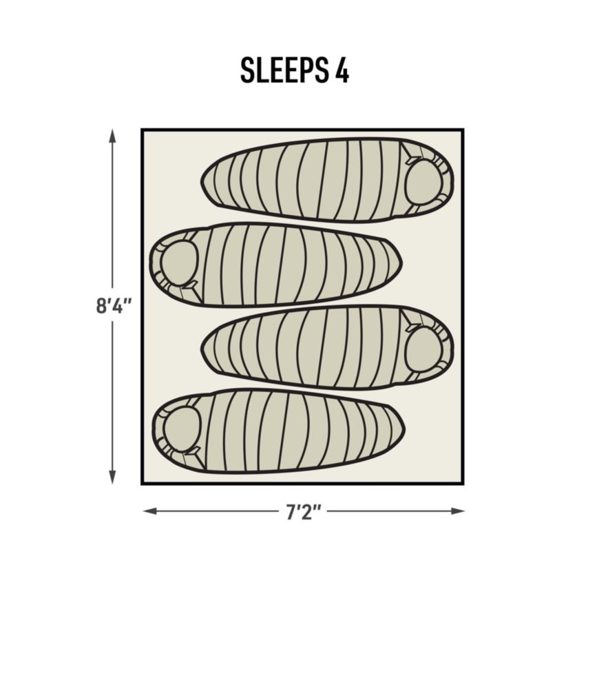 L.L.Bean Northern Guide 4-Person Tent, Pine Forest, small image number 6