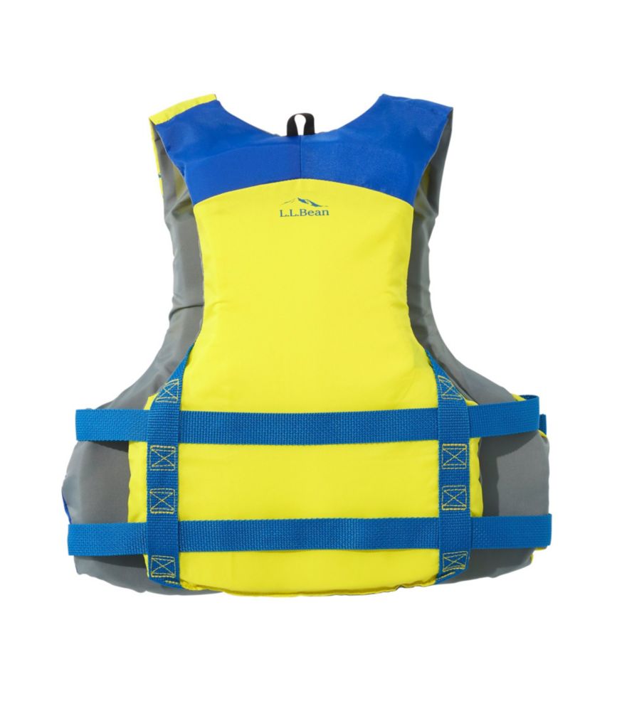 Kids' L.L.Bean Allsport PFD, Light Yellow/Pacific Blue, small image number 2