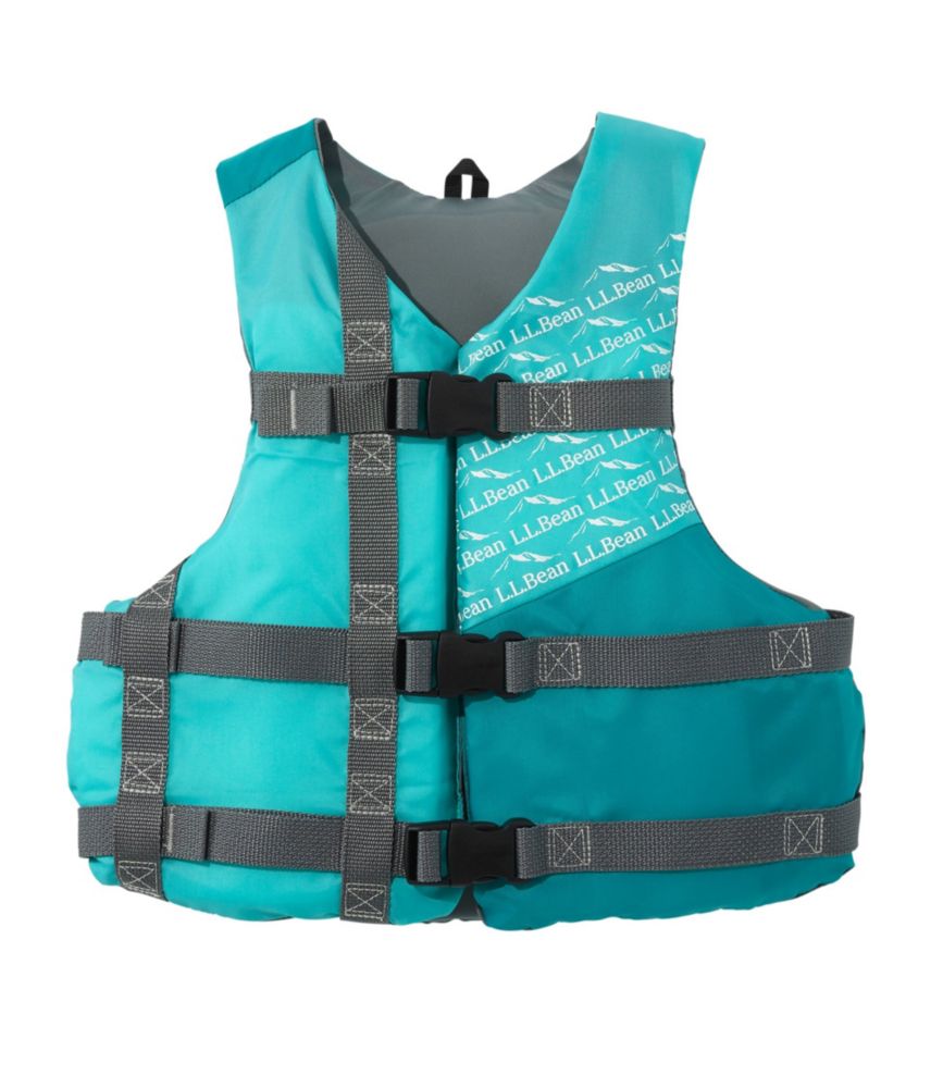 Kids' L.L.Bean Allsport PFD, Evergreen/Turquoise, small image number 1