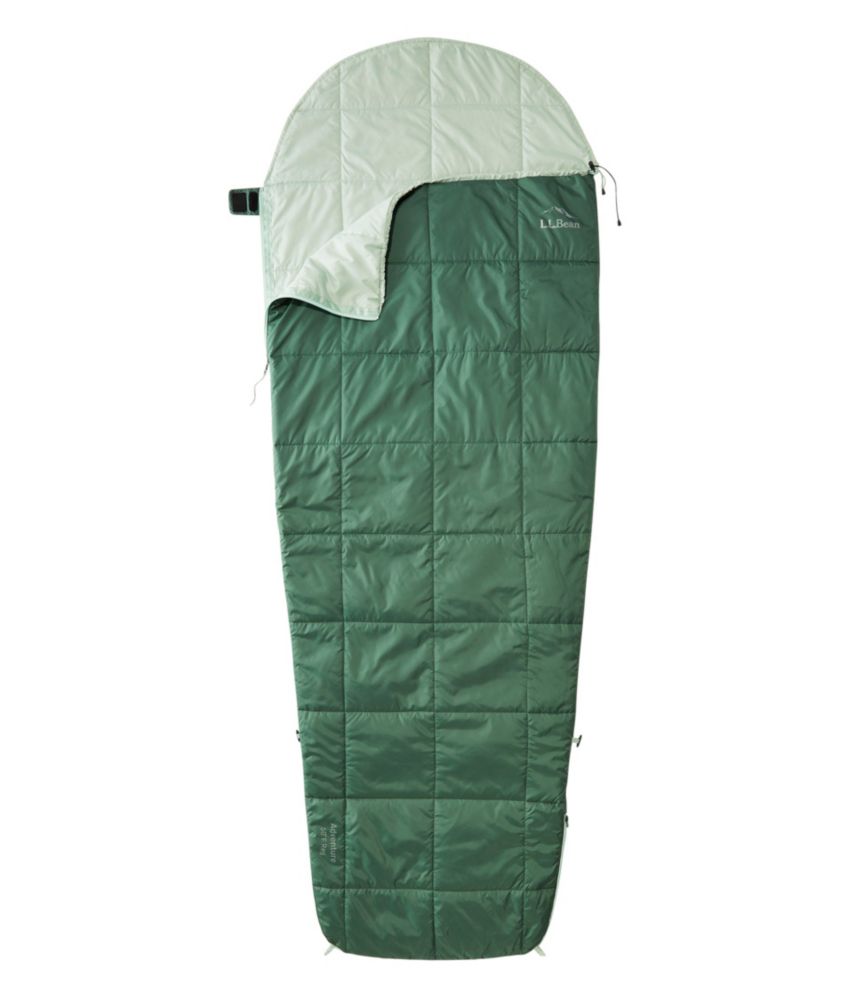 Adults' L.L.Bean Adventure 50 Sleeping Bag, Camp Green, small image number 1