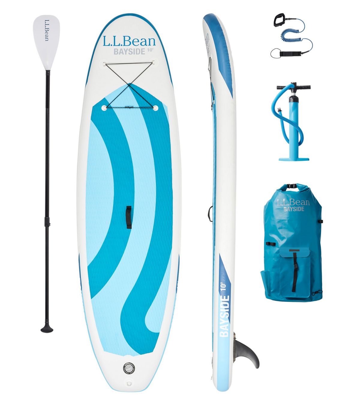 L.L.Bean Bayside Inflatable Stand-Up Paddleboard Package, 10'