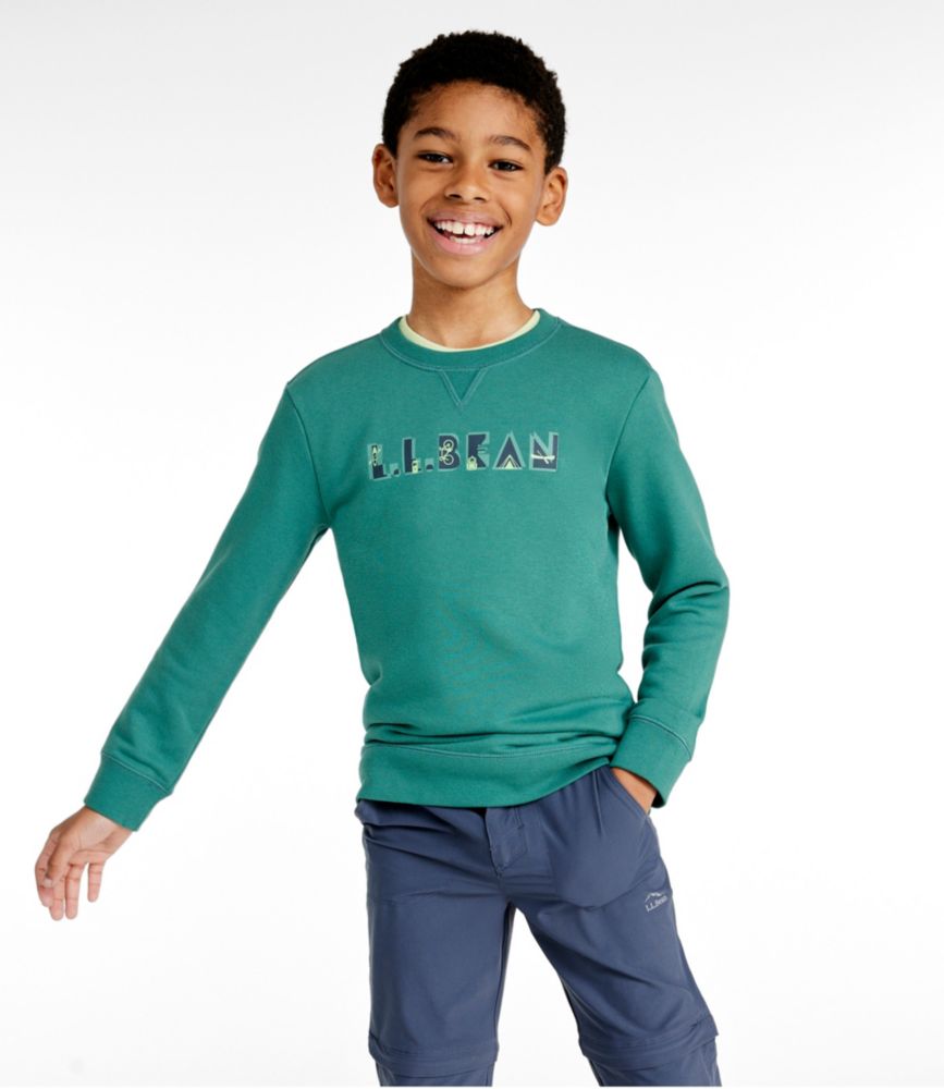 Kids' Athleisure Top, Long-Sleeve, Malibu Blue, small image number 2