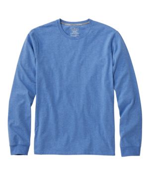 Men's Comfort Stretch Pima Tee Shirt, Long-Sleeve