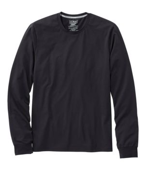 Men's Comfort Stretch Pima Tee Shirt, Long-Sleeve