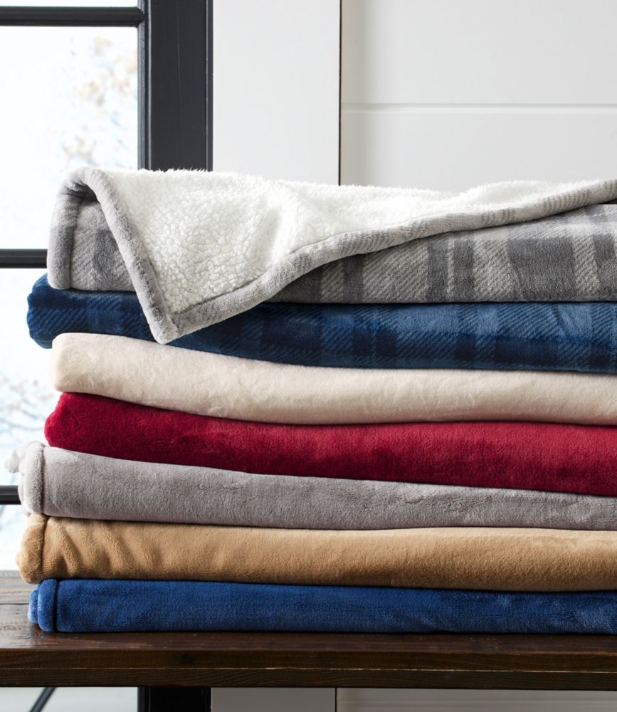 Ll bean sherpa blanket sale