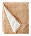 Wicked Plush Sherpa Throw, Large, Camel Brown, small image number 0