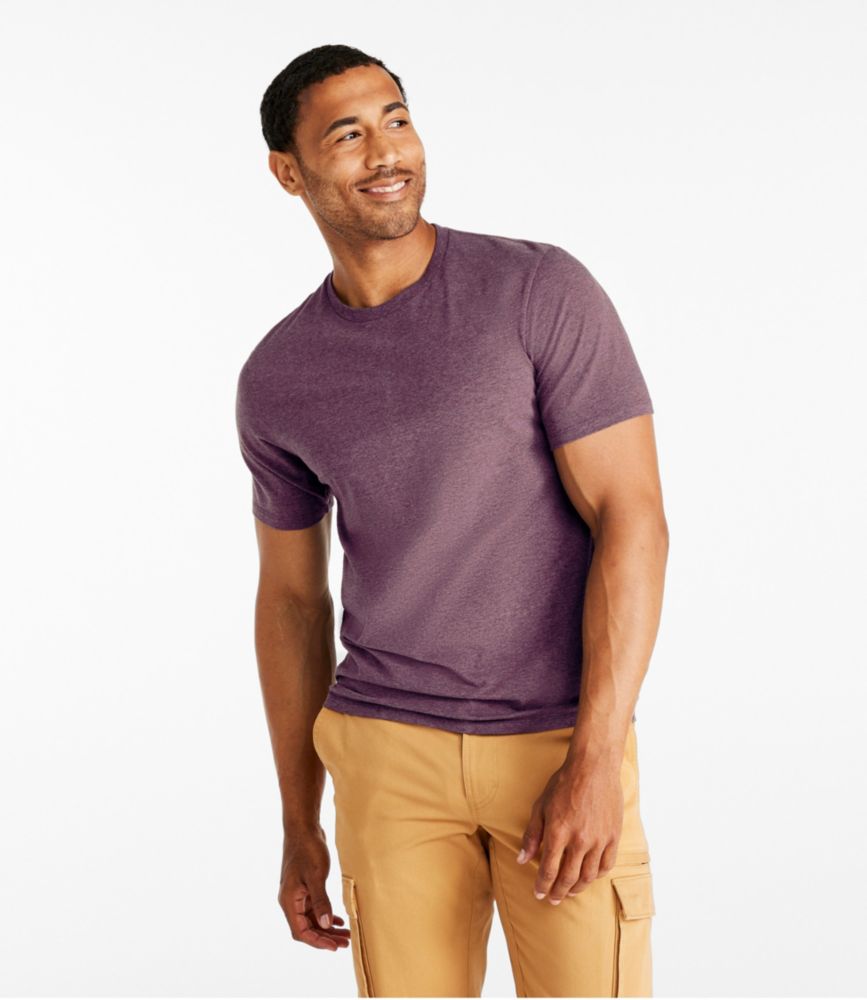 Men's Comfort Stretch Pima Tee Shirt, Short-Sleeve, , small image number 2