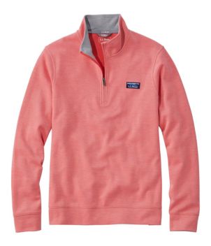 Men's Comfort Stretch Piqué Quarter Zip Pullover, Long-Sleeve