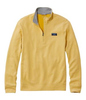 Men's Comfort Stretch Piqué Quarter Zip Pullover, Long-Sleeve