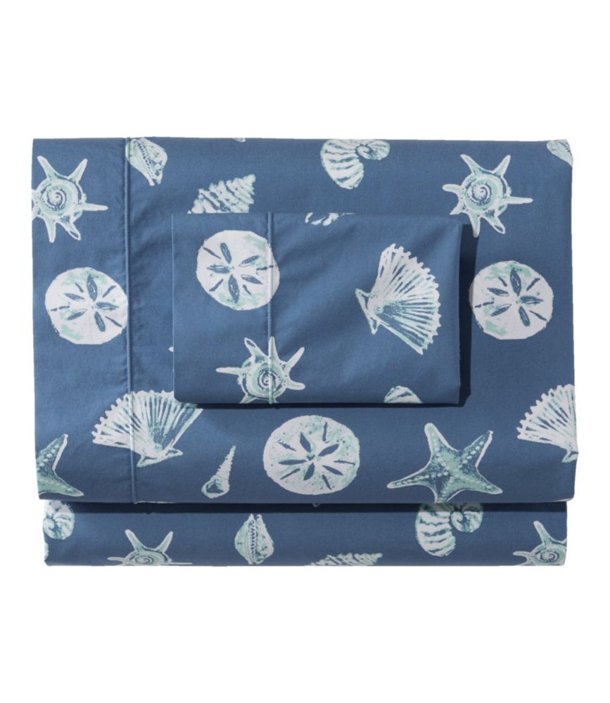 Seashell Percale Sheet Collection