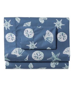 Seashell Percale Sheet Collection