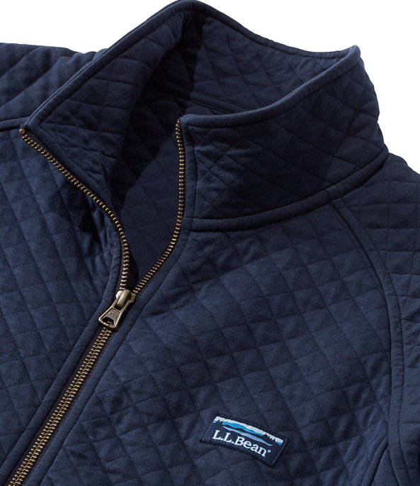 Quilted sweatshirt jacket on sale