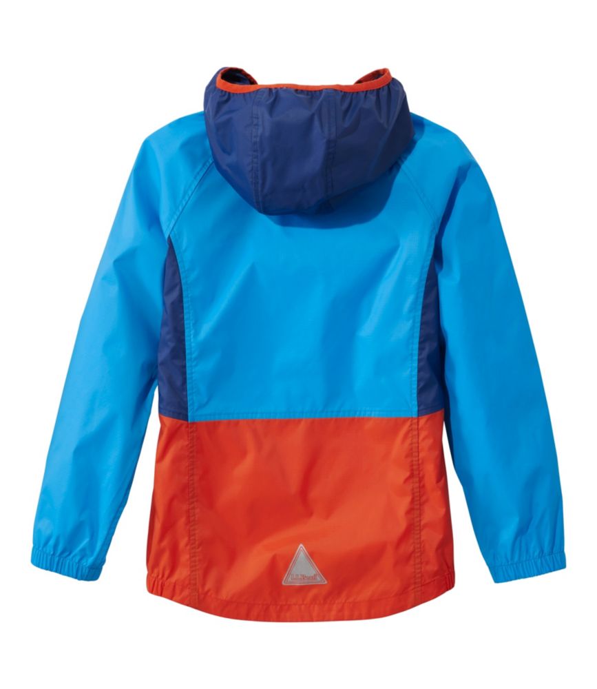 Kids' Wind and Rain Jacket, Dark Royal Blue/Bright Orange, small image number 6