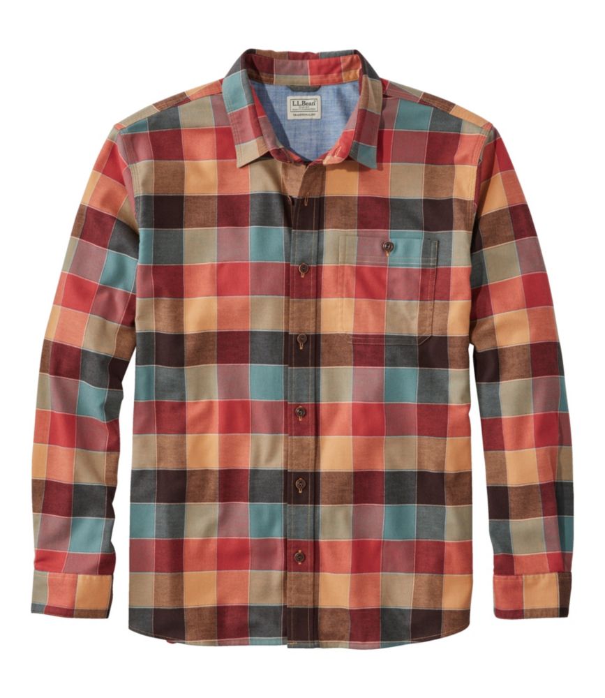 Men's BeanFlex® All-Season Flannel Shirt, Traditional Untucked Fit, Long-Sleeve, Barley, small image number 1