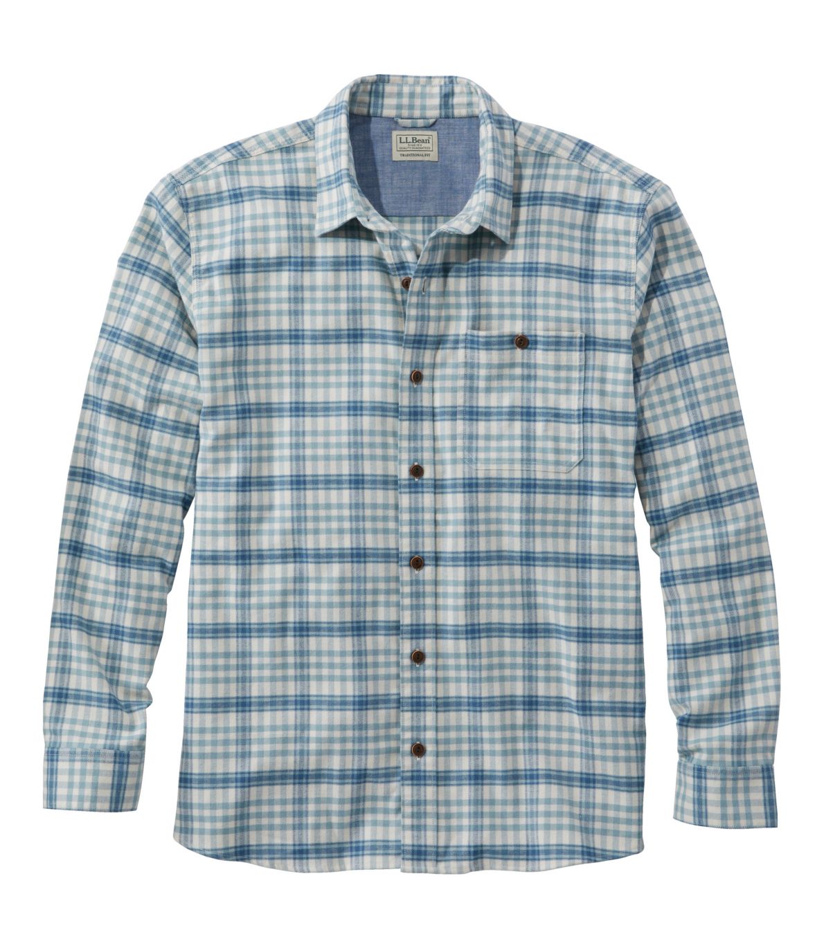 Men's BeanFlex All-Season Flannel Shirt, Traditional Untucked Fit, Long-Sleeve