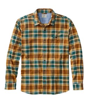 Men's BeanFlex® All-Season Flannel Shirt, Traditional Untucked Fit, Long-Sleeve